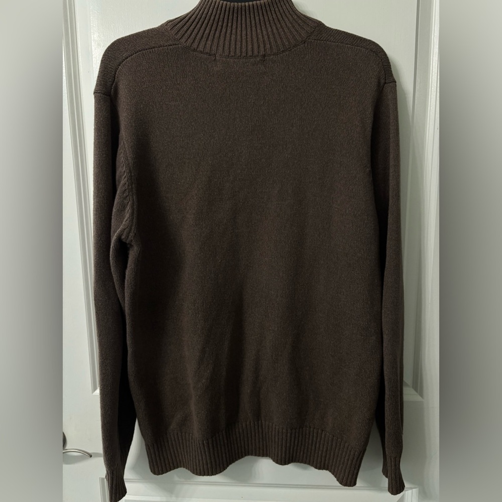 Oscar de la Renta Sweater partial zip size large - Picture 4 of 7